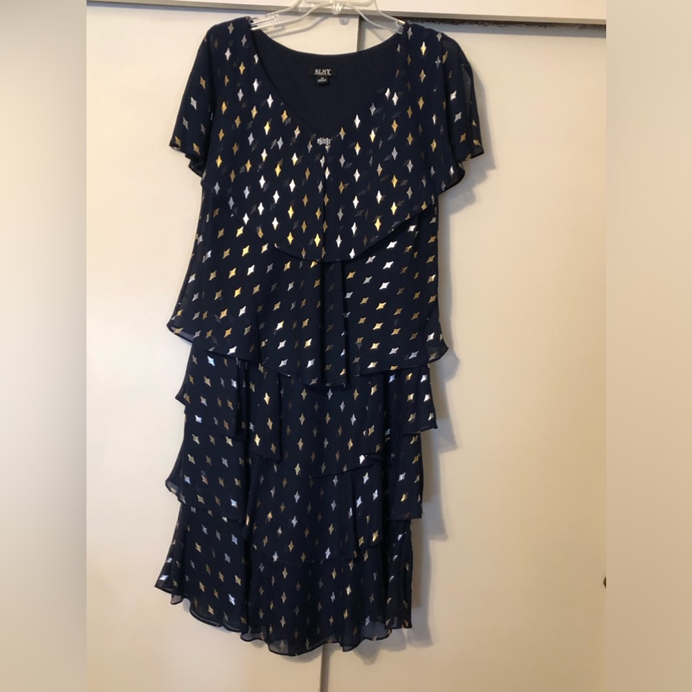 Royal Blue SLNY Dress size 14, worn once to a wedding